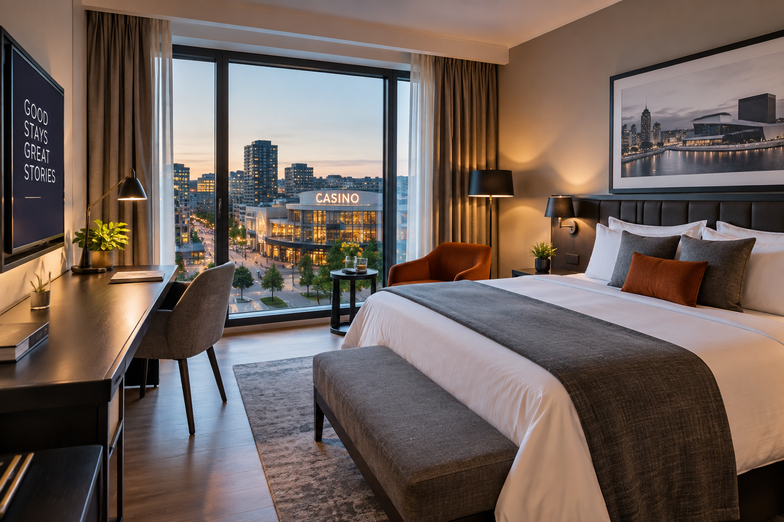 Elegant hotellinteriør